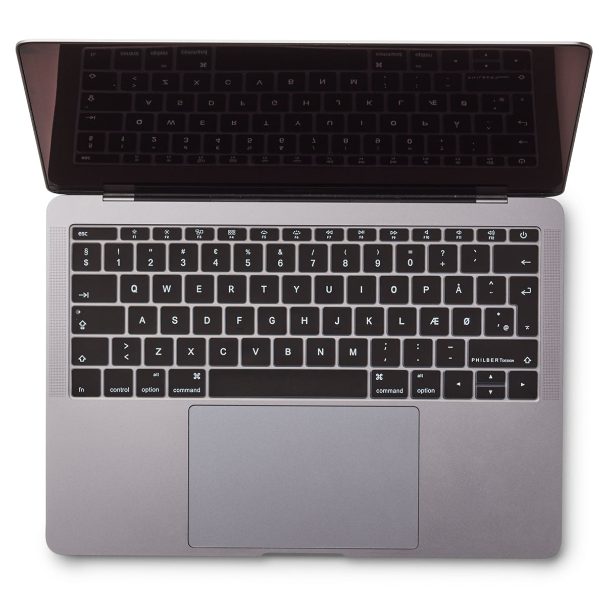 Black Scandinavian Keyboard Cover – MacBook Pro 13” & 12" 2015-2019