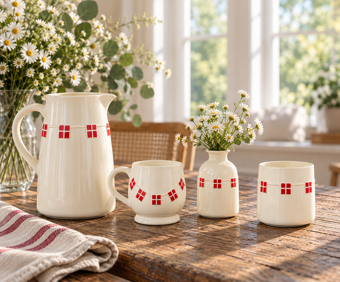 Tillykke – Birthday Cups, Jug & Vase by PHILBERT