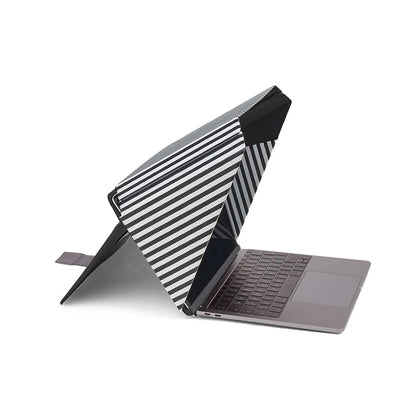 Striped 4-in-1 Laptop Screen Shade – Lux Hood Sun Shade | Universal | Model Aruba