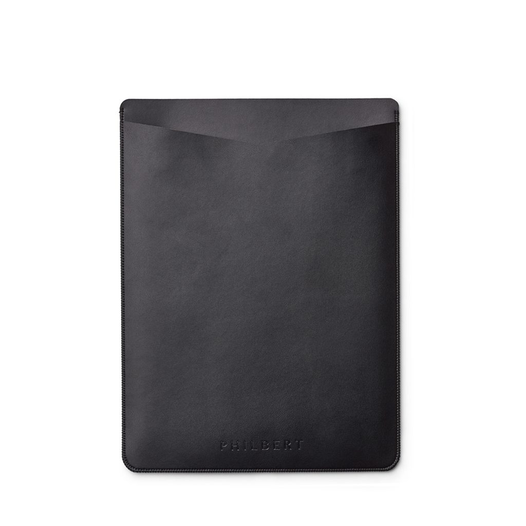 Black Ultra-Slim - Vegan Leather Sleeve - Incl. Strap