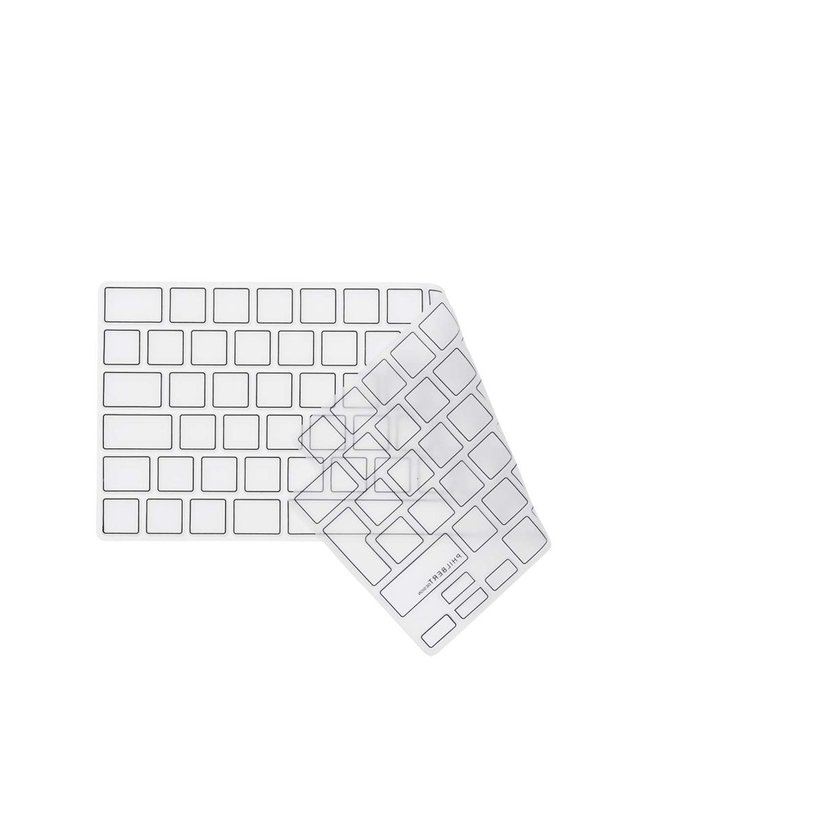 Transparent/Black European Keyboard Cover - MacBook Air 13"/15″ & MacBook Pro 14"/16" 2021/26