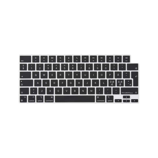 Black Scandinavian keyboard cover - MacBook Air 13"/15″ 2022-25 & MacBook Pro 14"/16" 2021/24