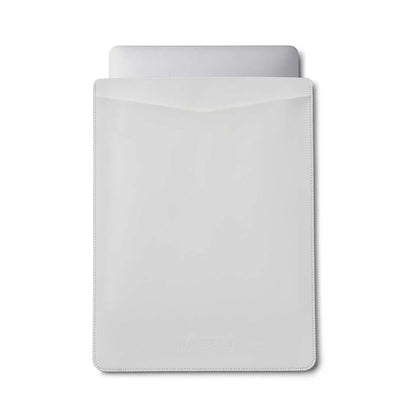 White Ultra-Slim - Vegan Leather Sleeve - Incl. Strap