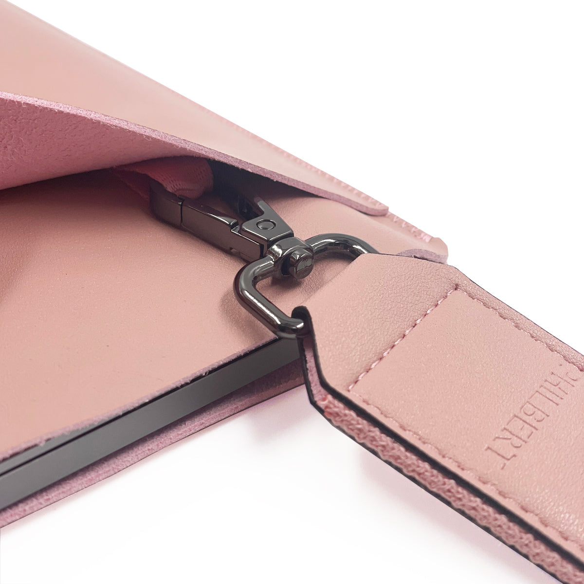 Pink Ultra-Slim - Vegan Leather Sleeve - Incl. Strap