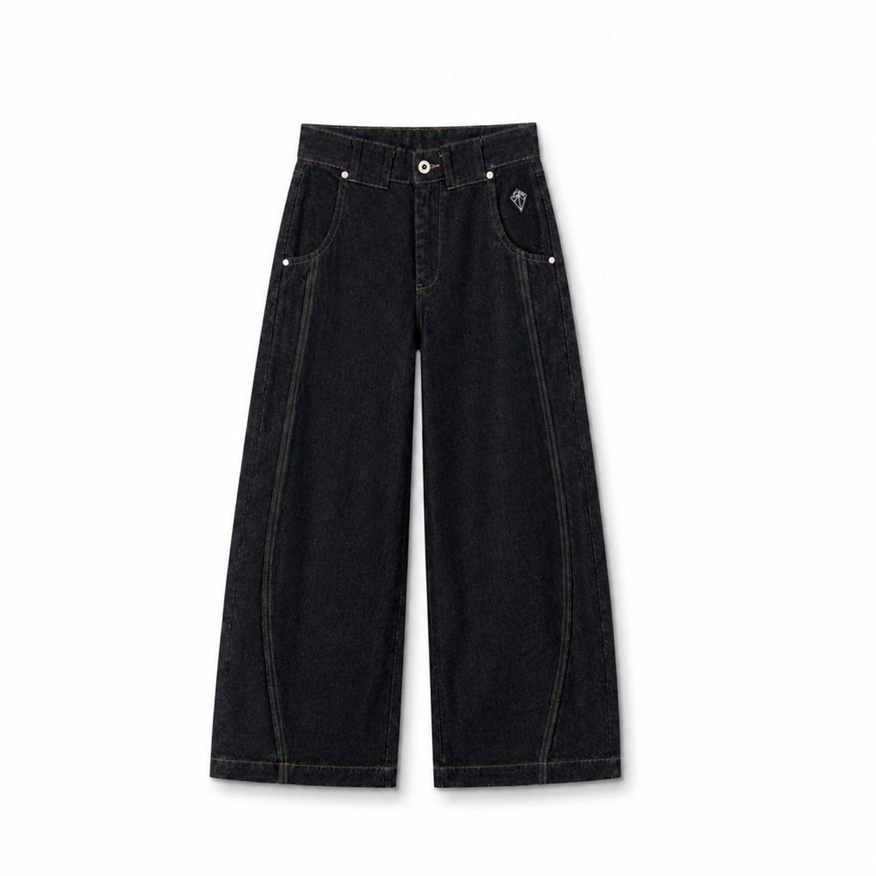 Baggy Barrel Jeans – Sort Denim