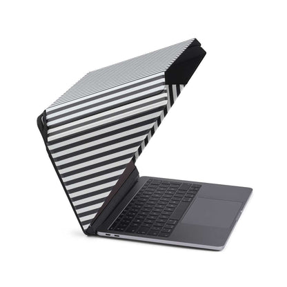 Striped 4-in-1 Laptop Screen Shade – Lux Hood Sun Shade | Universal | Model Aruba