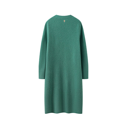 Philbert Long Cardigan - Dusty Green