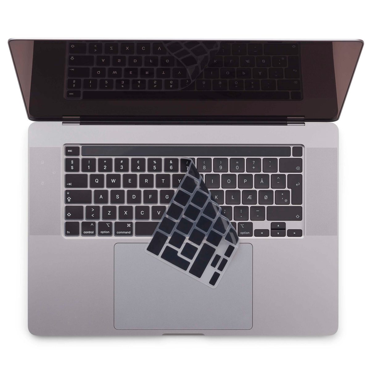 Black Scandinavian keyboard cover – MacBook Pro 13”/16" Touch Bar 2019/2022