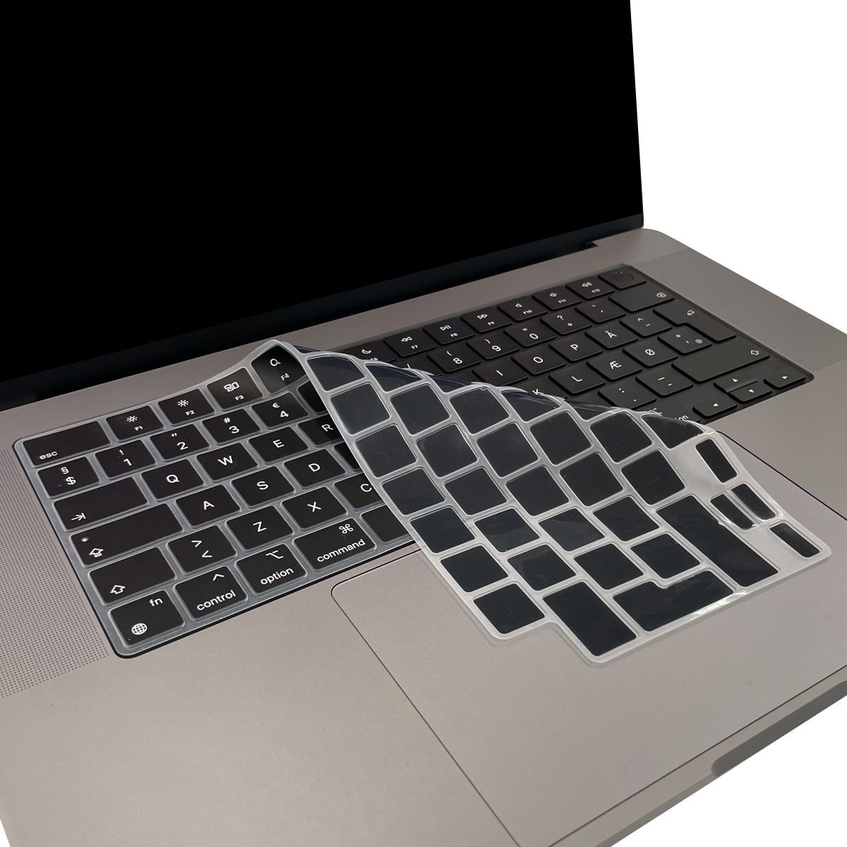 Black Scandinavian keyboard cover - MacBook Air 13"/15″ & MacBook Pro 14"/16" 2021/26