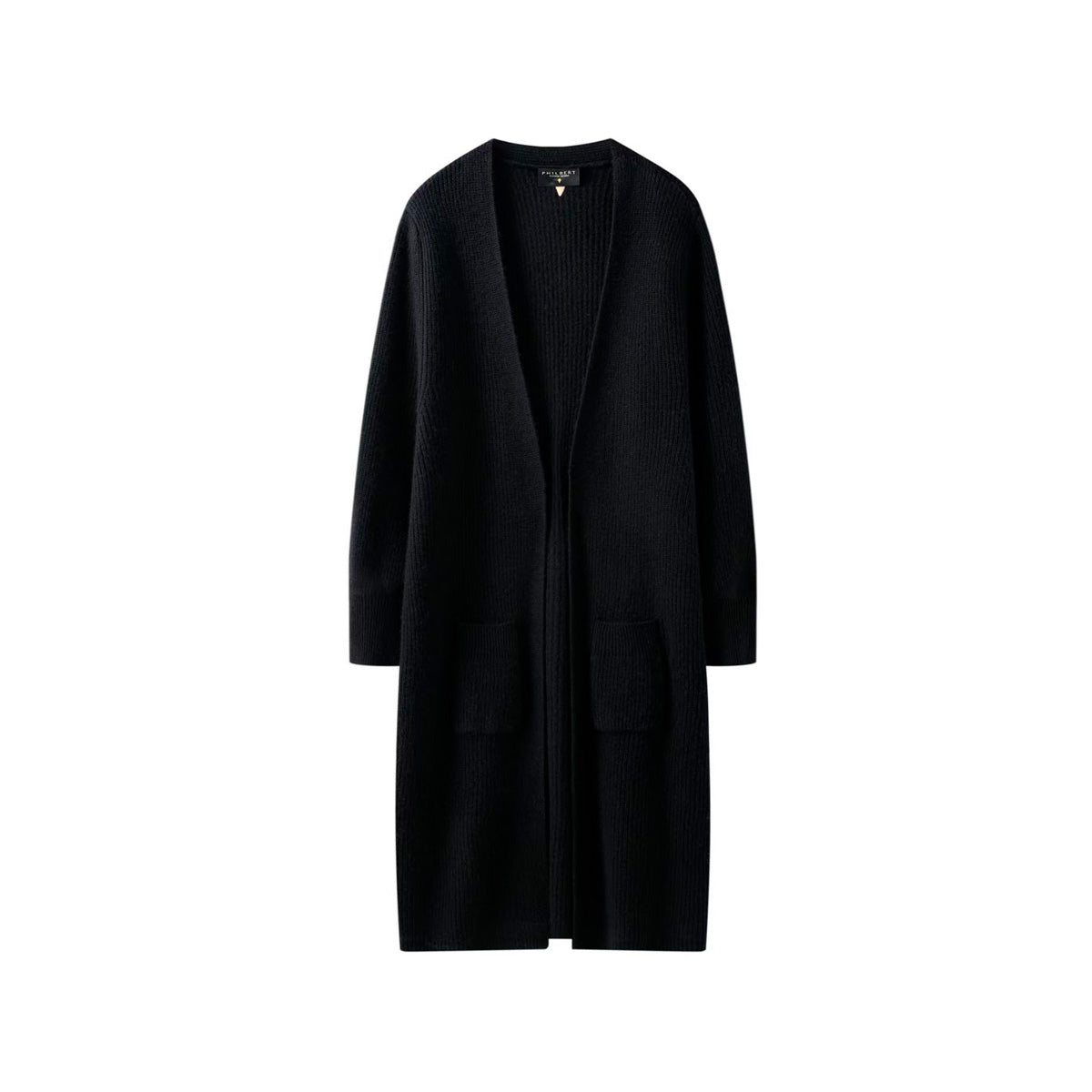 Philbert Long Cardigan - Black