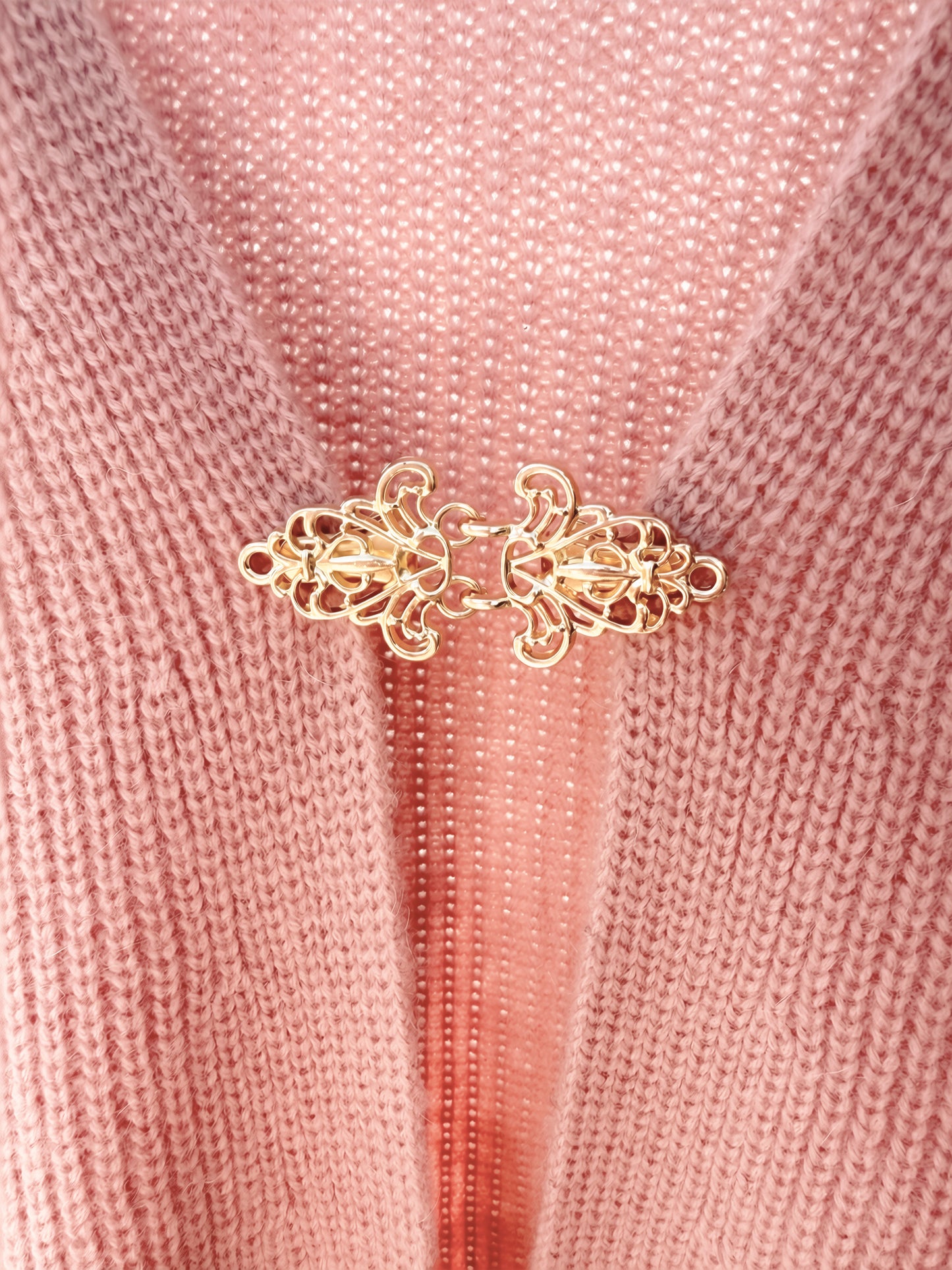 Philbert Long Cardigan - Rose