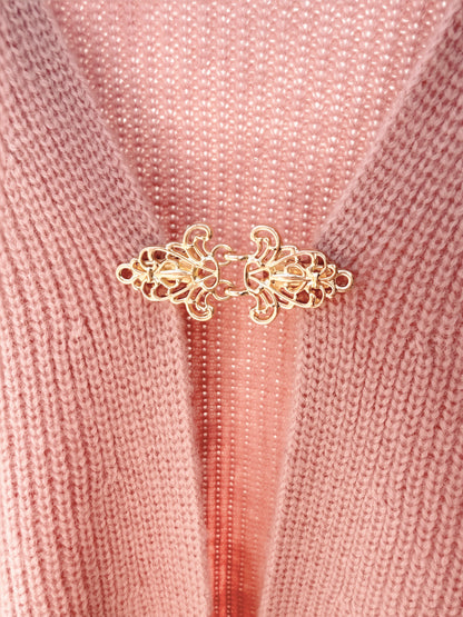 Philbert Long Cardigan - Rose