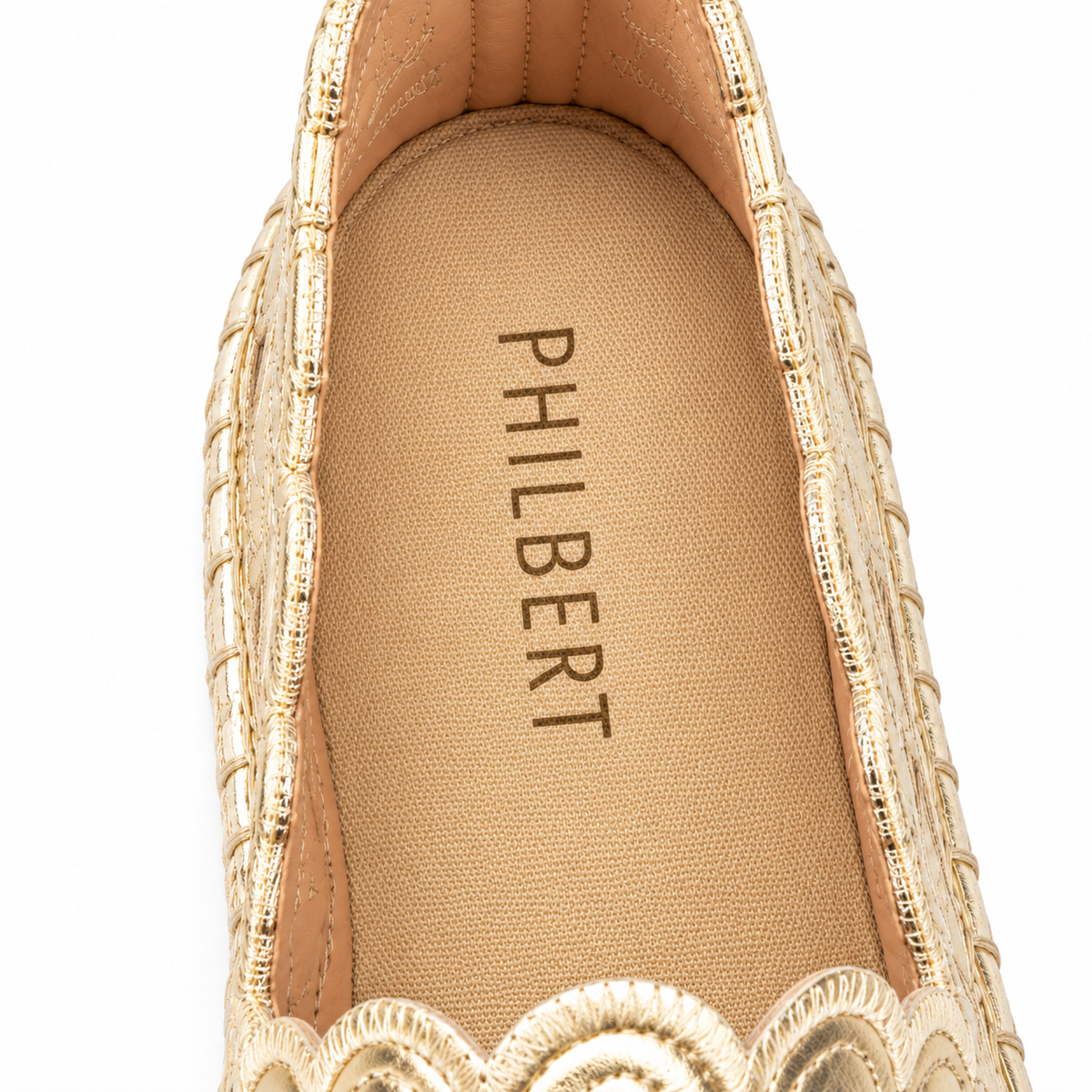 PHILBERT Espadrilles – Gold Blossom