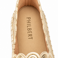 PHILBERT Espadrilles – Gold Blossom
