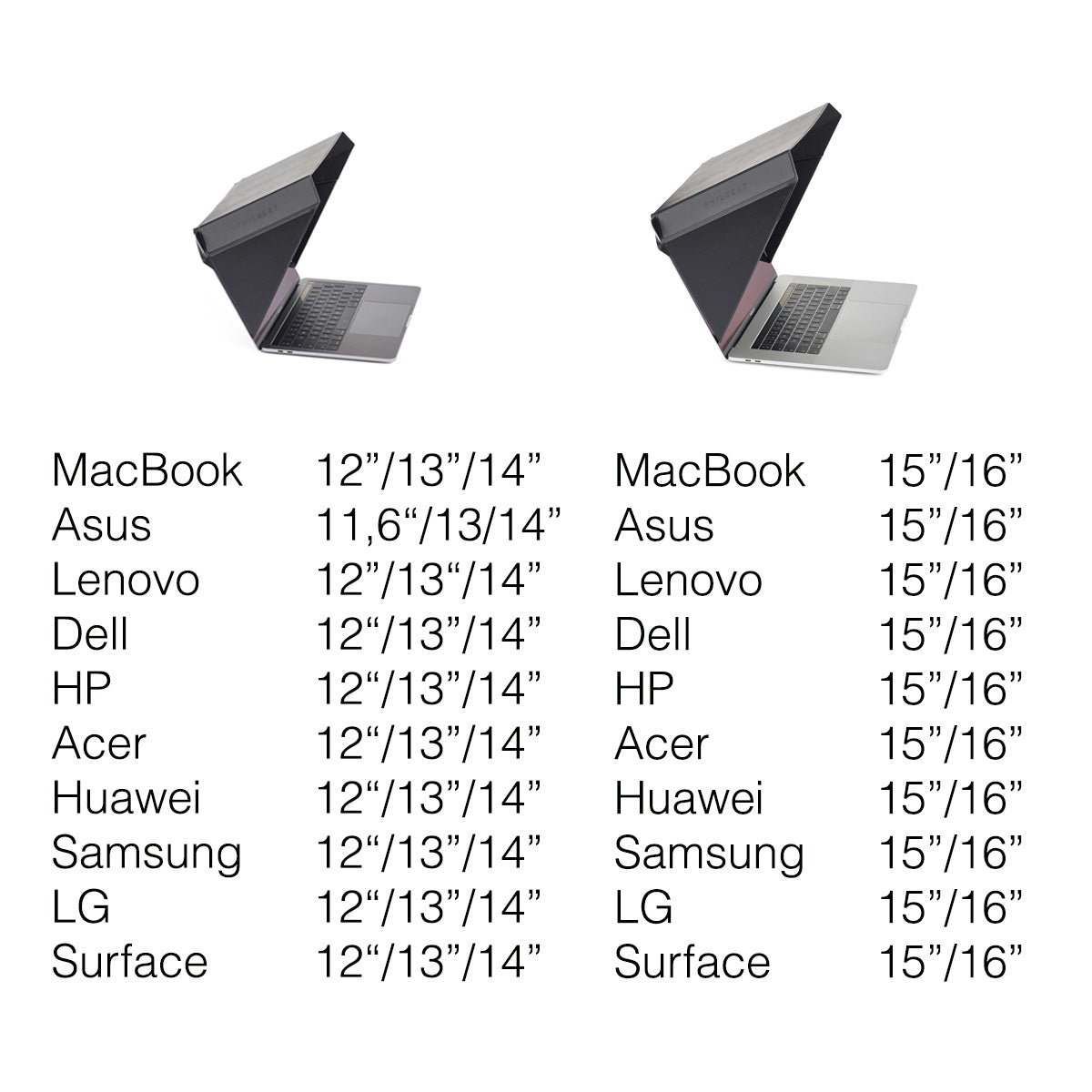 Black 4-in-1 Laptop Screen Shade - Slim Hood Sun Shade | Universal | M ...