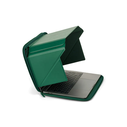 Green 4-in-1 Laptop Screen Shade - Sleeve with built-in hood sunshade | Universal | Model Bali