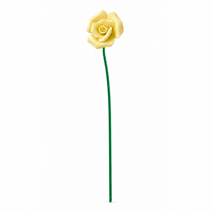 HANDMADE CERAMIC ROSE – YELLOW