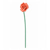 HANDMADE CERAMIC ROSE – CORAL ORANGE