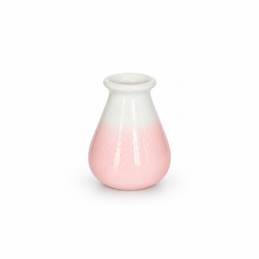 Handmade Small Ceramic Vase – Drop – Pink