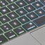 Transparent/regnbue europæisk tastatur cover - MacBook Pro 13” TB 2020/2022 og 16” TB 2019