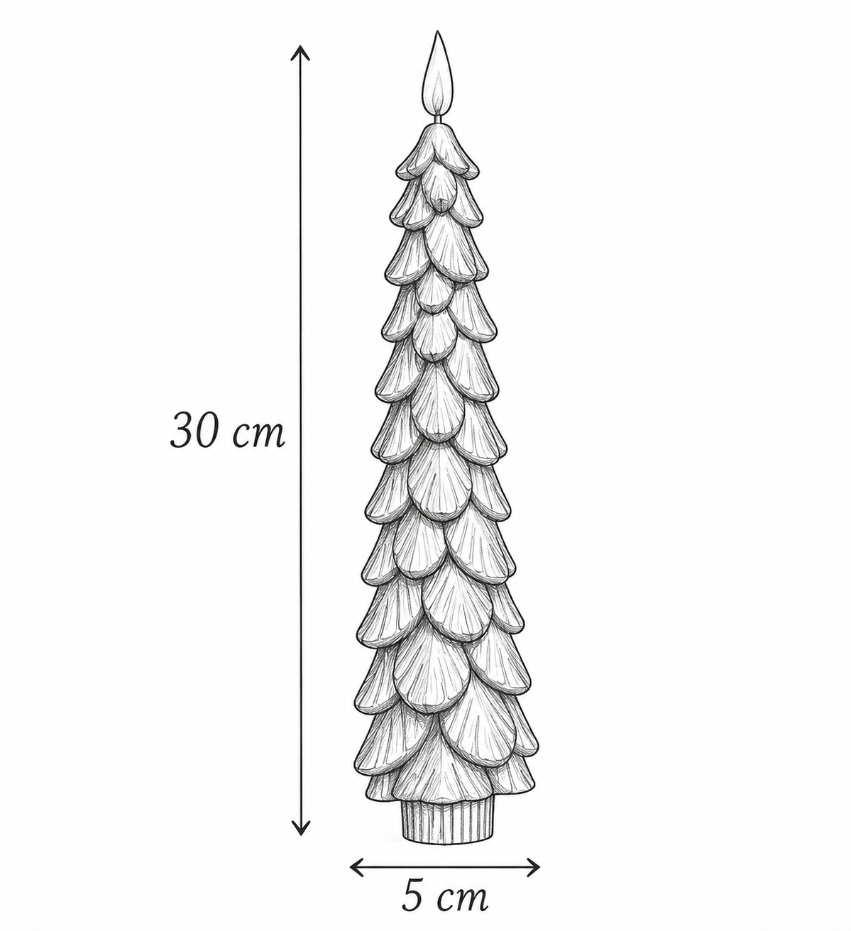 LED CHRISTMAS TREE CANDLE