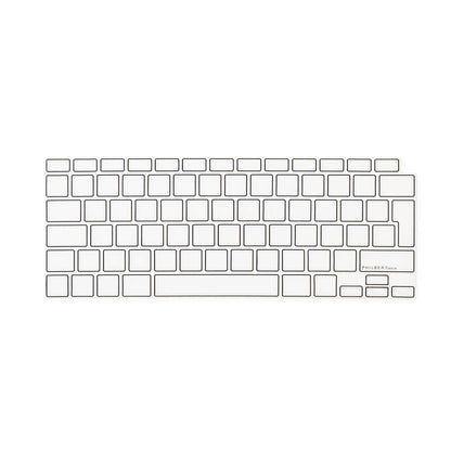 Gennemsigtigt/Sort Europæisk Tastaturcover - MacBook Air 13” 2020