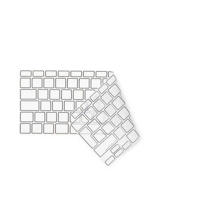 Gennemsigtigt/Sort Europæisk Tastaturcover - MacBook Air 13” 2020