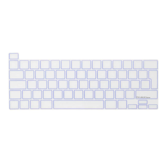 Transparent/Purple European Keyboard Cover - MacBook Pro 13”/16" Touch Bar 2019/2022