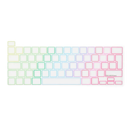 Transparent/Rainbow European Keyboard Cover – MacBook Pro 13” TB 2020/2022 og 16” TB 2019