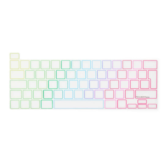Transparent/Rainbow European Keyboard Cover – MacBook Pro 13”/16" Touch Bar 2019/2022