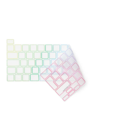 Transparent/Rainbow European Keyboard Cover – MacBook Pro 13” TB 2020/2022 og 16” TB 2019