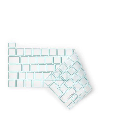 Transparent/Dark Green European Keyboard Cover - MacBook Pro 13”/16" Touch Bar 2019/2022