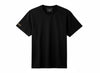 Oversized T-Shirt with Strawberry Plant Blended into the Material - Black