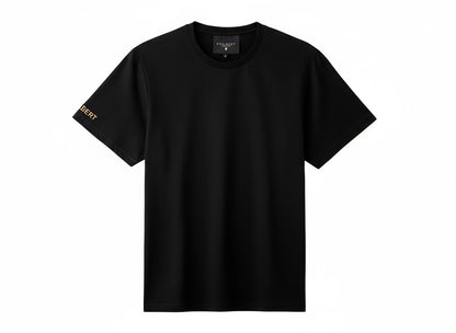 Oversized T-Shirt with Strawberry Plant Blended into the Material - Black