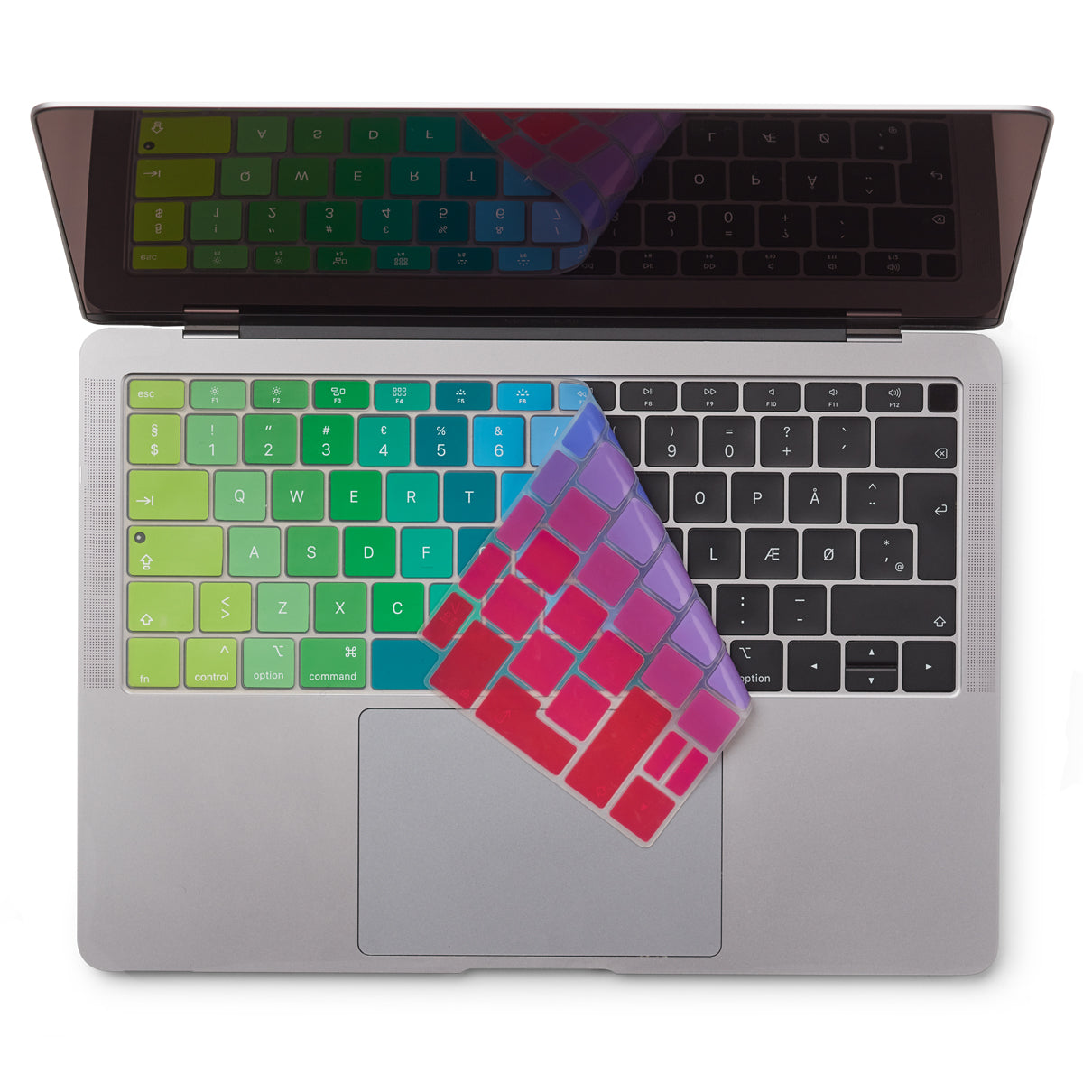 Regnbue tastaturcover - MacBook Air 13" 2018/19