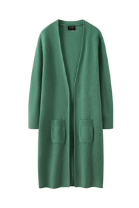 Philbert Long Cardigan - Dusty Green