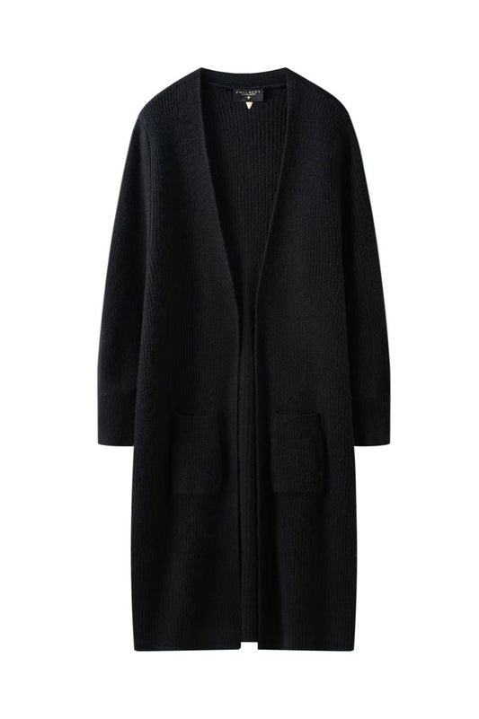 Philbert Long Cardigan - Black