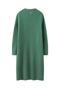 Philbert Long Cardigan - Dusty Green
