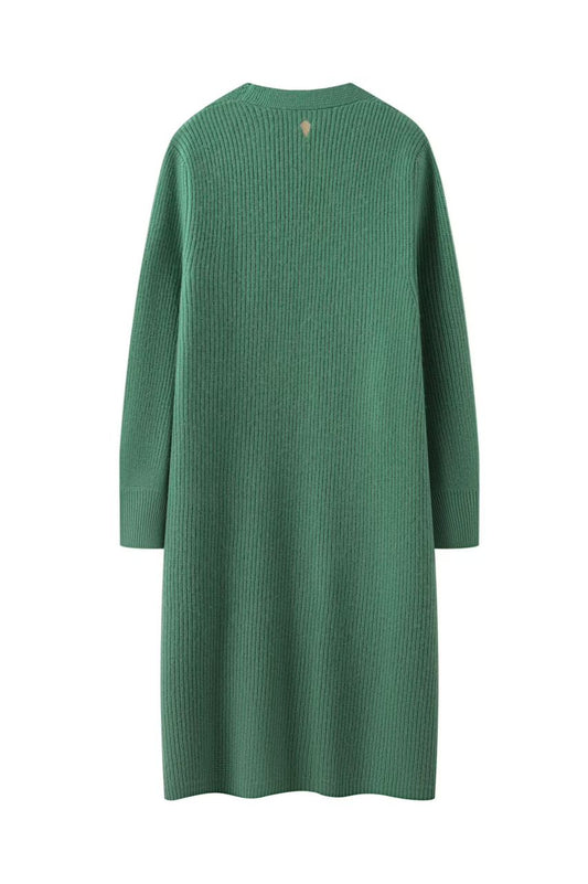Philbert Long Cardigan - Dusty Green