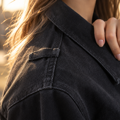 Denim Jacket – Festival Jacket with Solar Panel