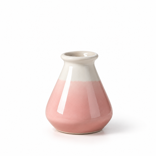 Handmade Small Ceramic Vase – Drop – Pink