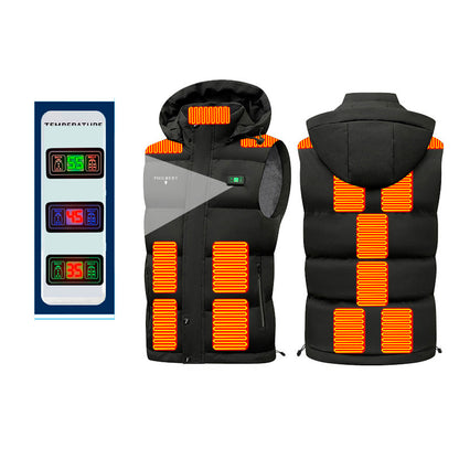 Opvarmet vest Ekskl. powerbank | Unisex | Sort | Model St. Anton