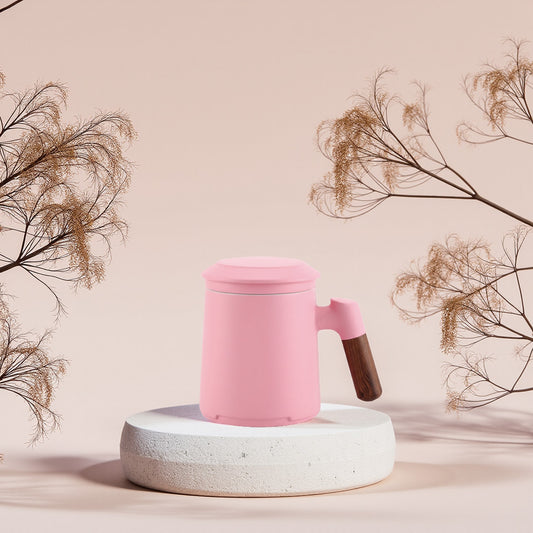 Tekop med si og låg - Pink