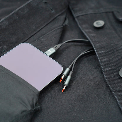 Denim Jacket – Festival Jacket with Solar Panel