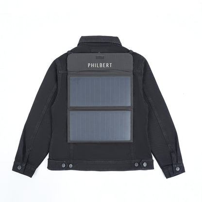 Denim Jacket – Festival Jacket with Solar Panel