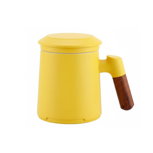 Tekop med si og låg - Gul