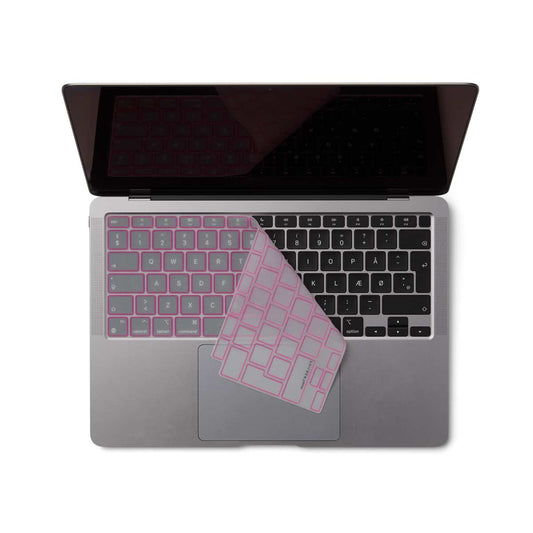 Transparent/Pink European Keyboard Cover - MacBook Air 13” 2020