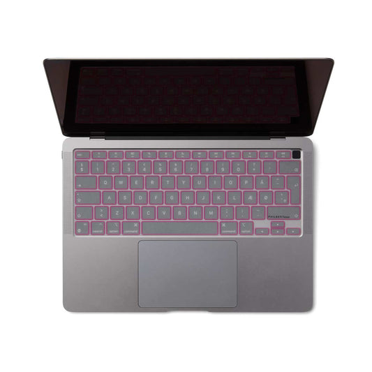 Transparent/Pink European Keyboard Cover - MacBook Air 13” 2020