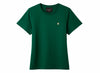 Slim Fit T-Shirt with Strawberry Plant Blended into the Material - Drak Green