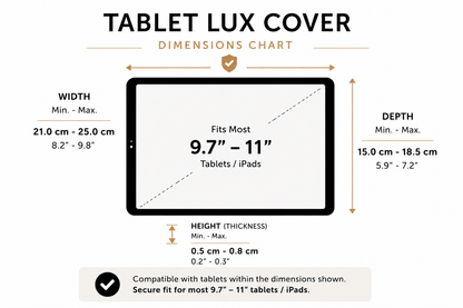 Striped 4 in 1 - Tablet Screen Shade - Lux cover with built-in sun hood | Universal | Model Lima